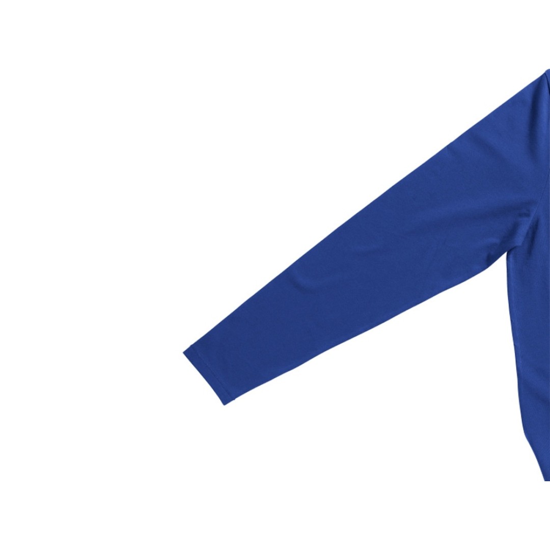 Ponoka мужская футболка из органического хлопка, длинный рукав, синий