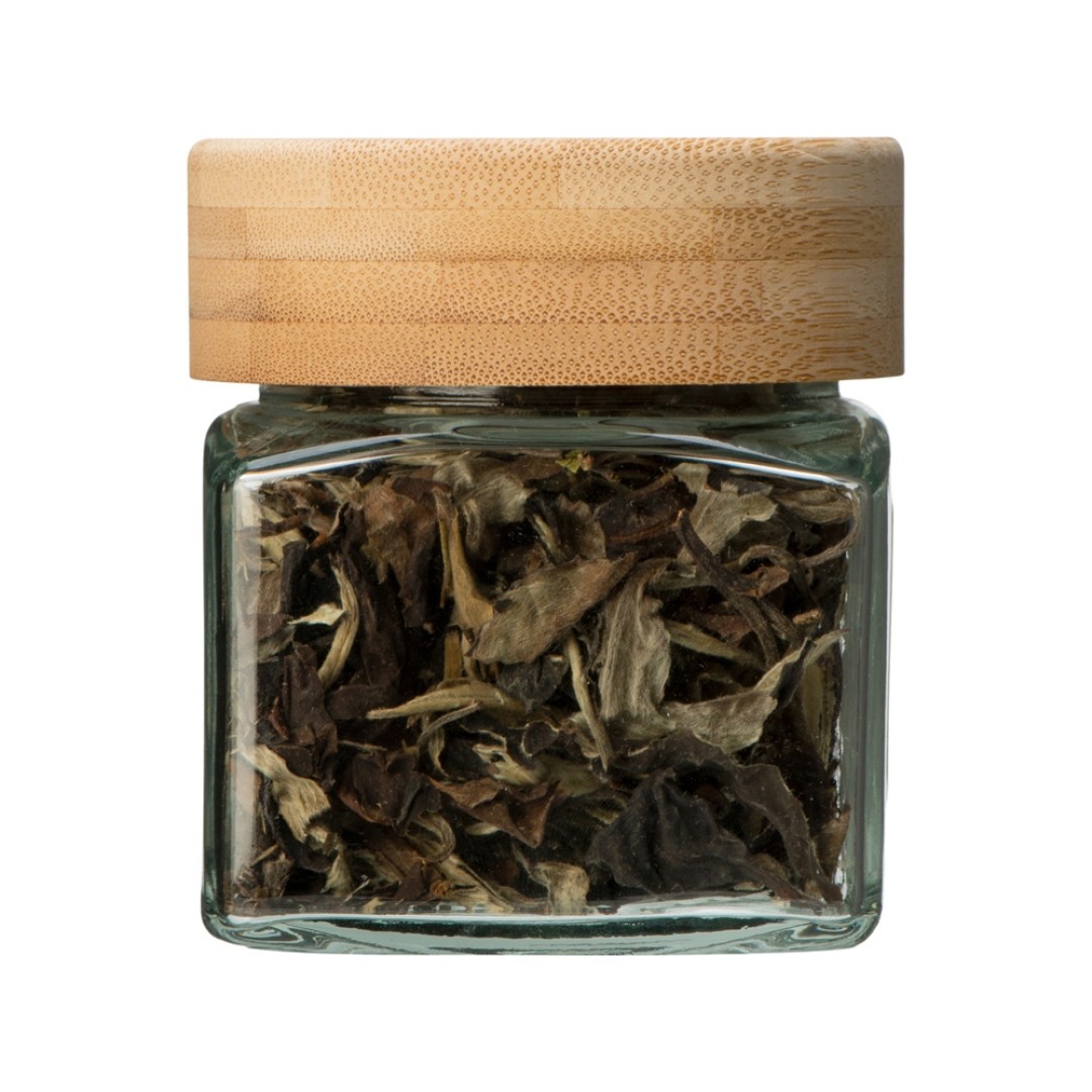 Чай белый, серия "Ceremony", Бай Му Дань (белый пион), стеклянная банка