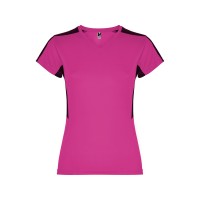 Футболка "Suzuka" женская, яркая фуксия /черный