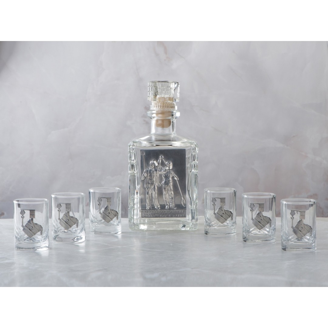 Набор со штофом МЕТАЛЛУРГИ