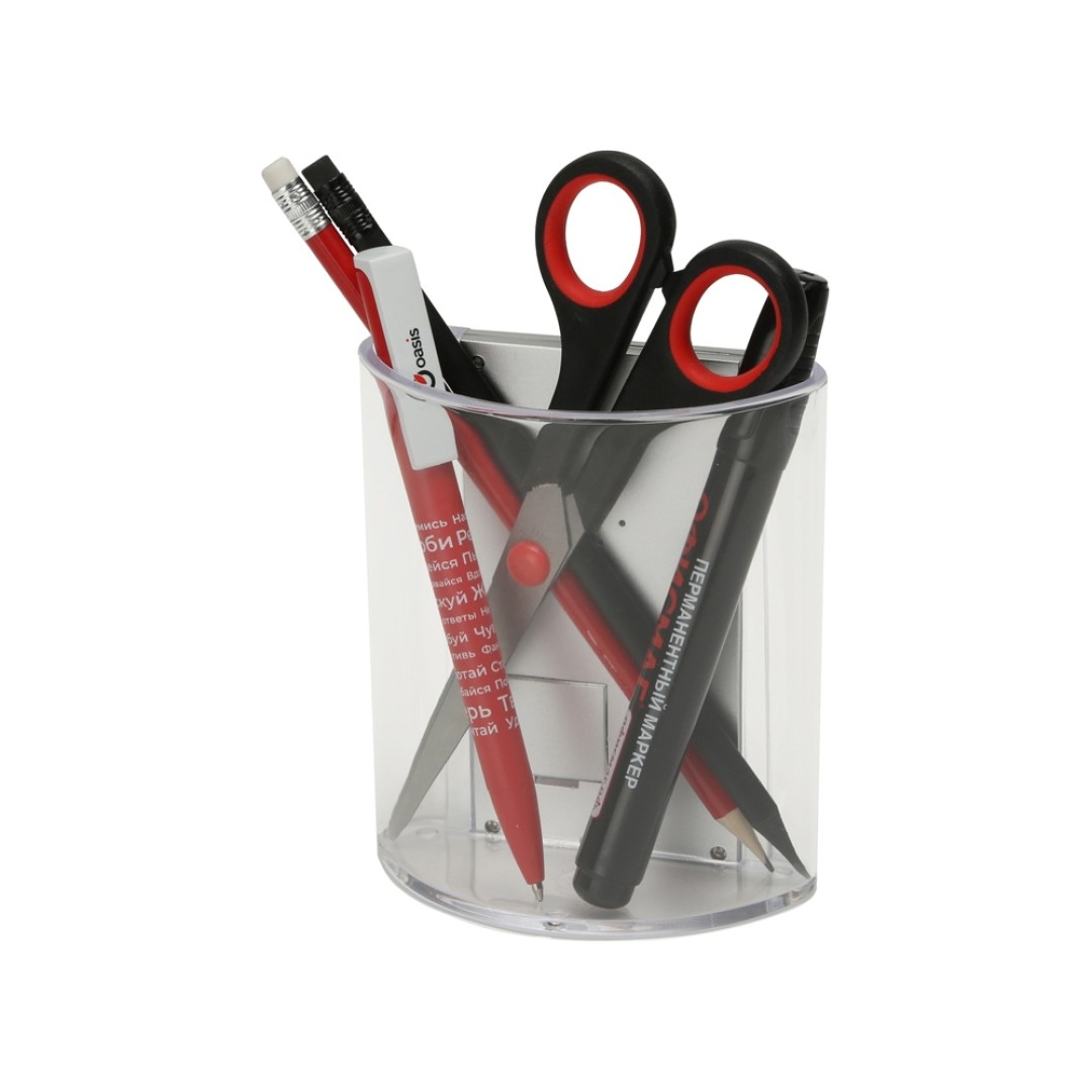 Подставка "Минута", прозрачный/серебристый