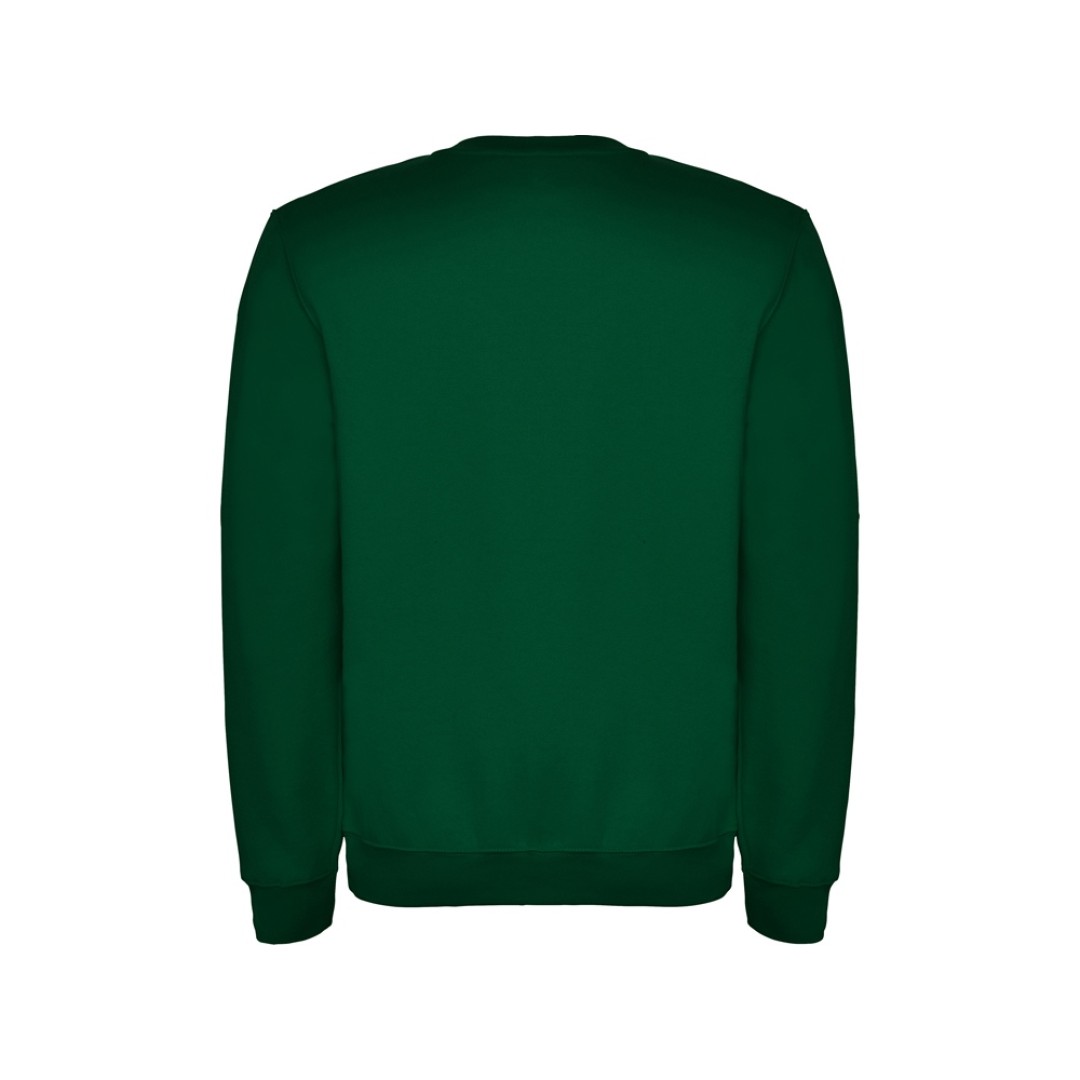 Свитшот с начесом "Clasica" унисекс, бутылочный зеленый