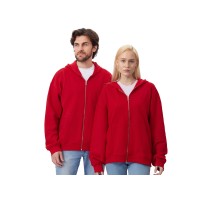 Толстовка оверсайз с капюшоном на молнии «Monaco», красный