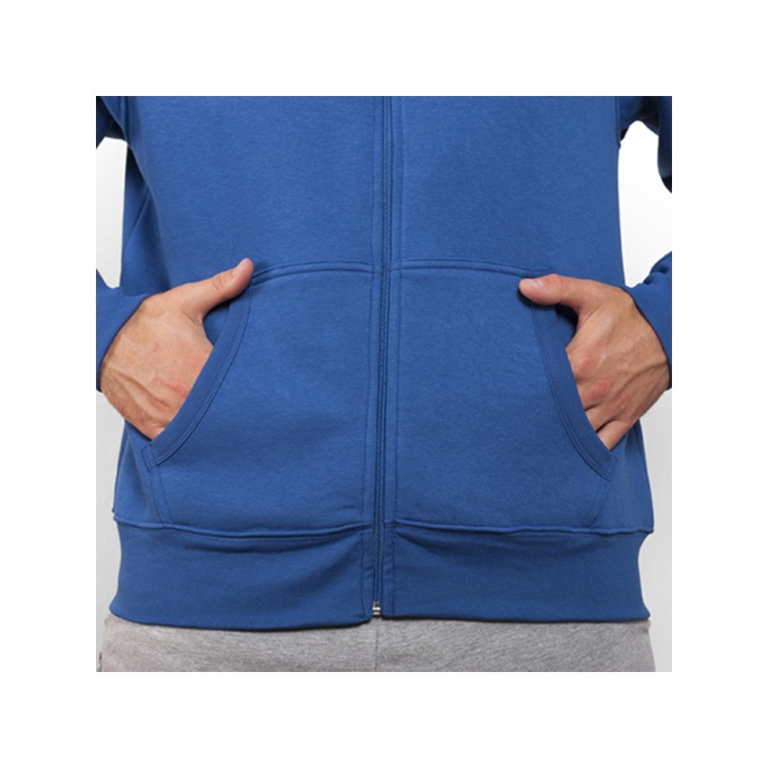 Толстовка на молнии "Montblanc" унисекс, королевский синий