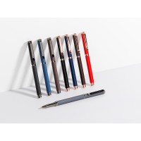 Ручка металлическая шариковая "Venezia Pragmatico" софт-тач, синий