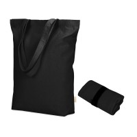 Сумка Fixy из переработанного хлопка с фиксирующей эластичной лентой, черный