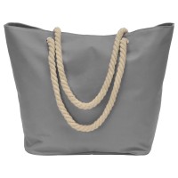 Сумка «Seaside» для шопинга и пляжа с широким дном, серый