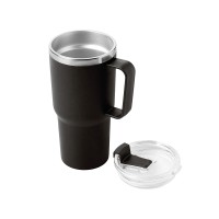 Термокружка KENCHER с двойными стенками из нержавеющей стали 304 и полипропилена, черный