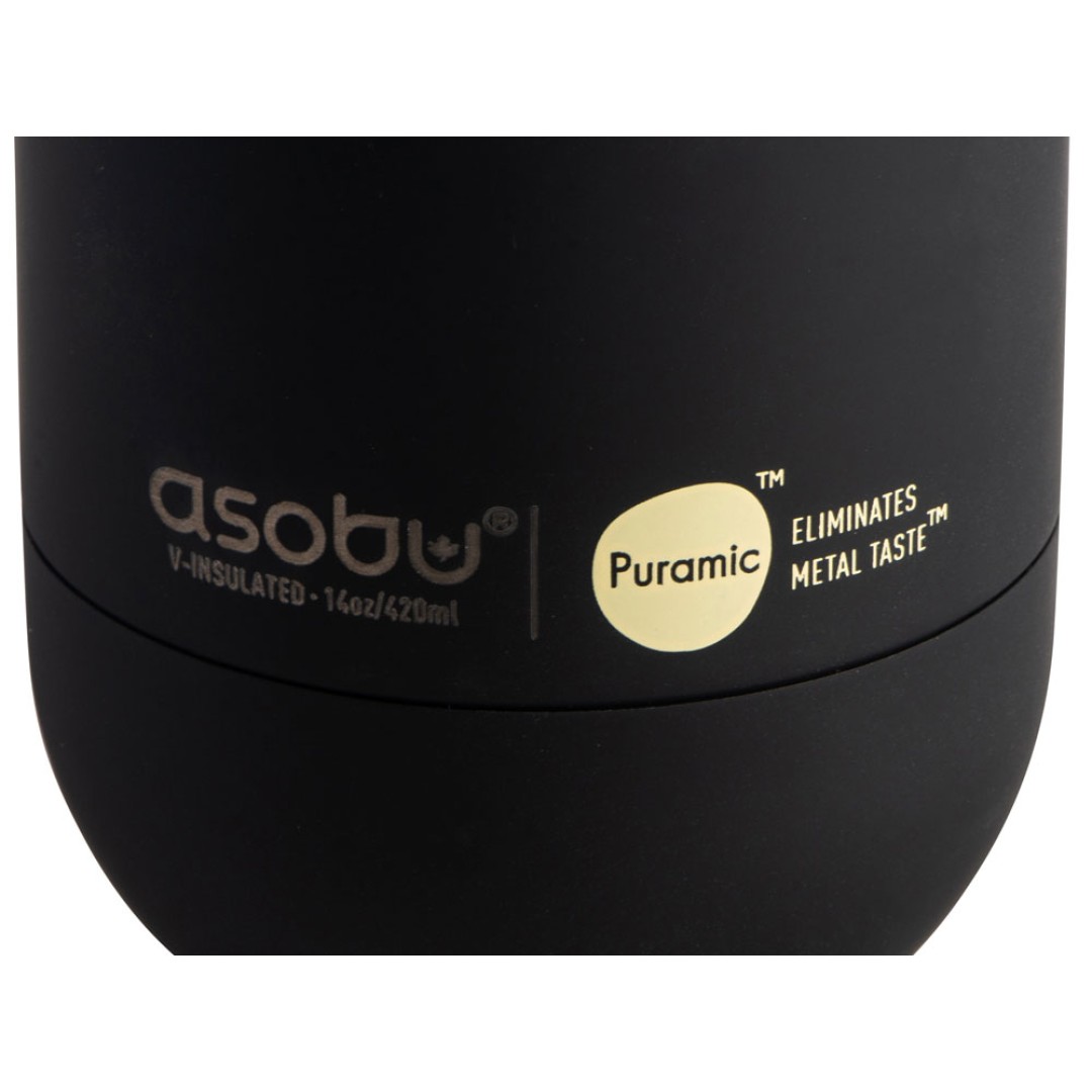 Вакуумный термос «ORB» с керамическим покрытием, 420 мл, черный