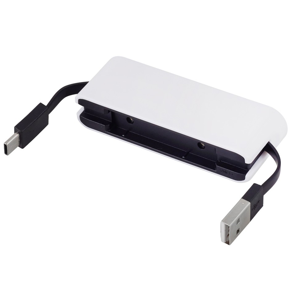 USB-хаб «Hubix» с коннектором 2-в-1 USB-C и USB-A, 2.0, белый