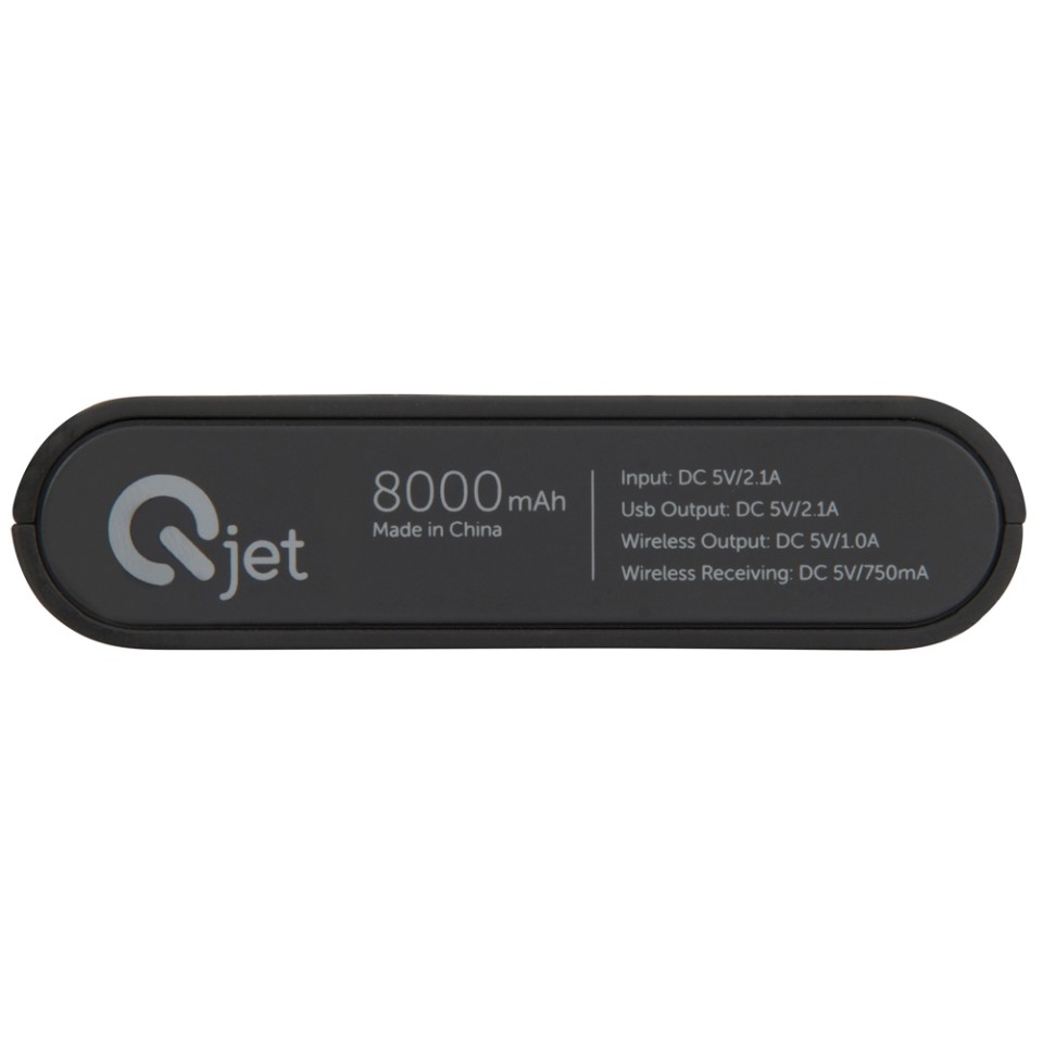 Портативный набор с беспроводным зарядным устройством (power bank) "Force", 8000 mAh