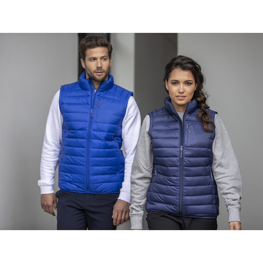 Женский утепленный жилет Pallas  из переработанных материалов по стандарту GRS - Темно - синий