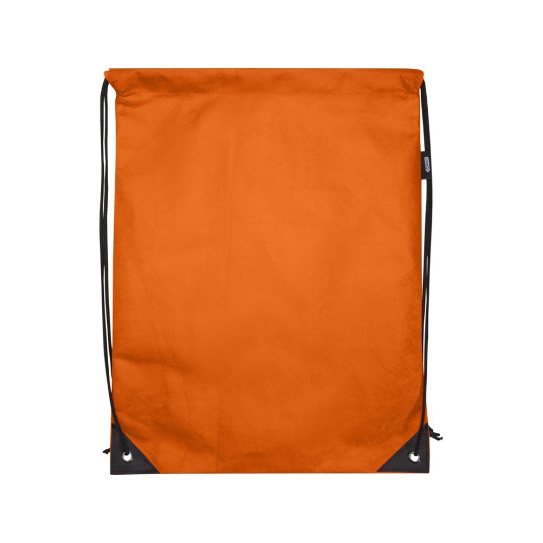Рюкзак-мешок  на шнурке «Evergreen» из переработанного нетканого материала, оранжевый