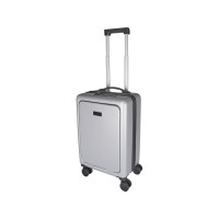 Rover Pro 20-дюймовый чемодан на колесах из материалов, переработанных согласно стандарту GRS, объемом 40 л - Серебряный