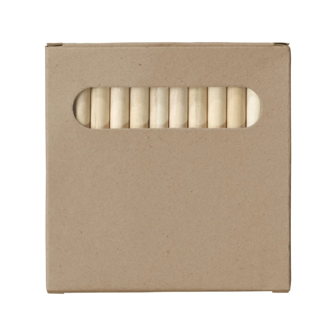 Набор карандашей для раскрашивания Artemaa с 12 предметами, натуральный