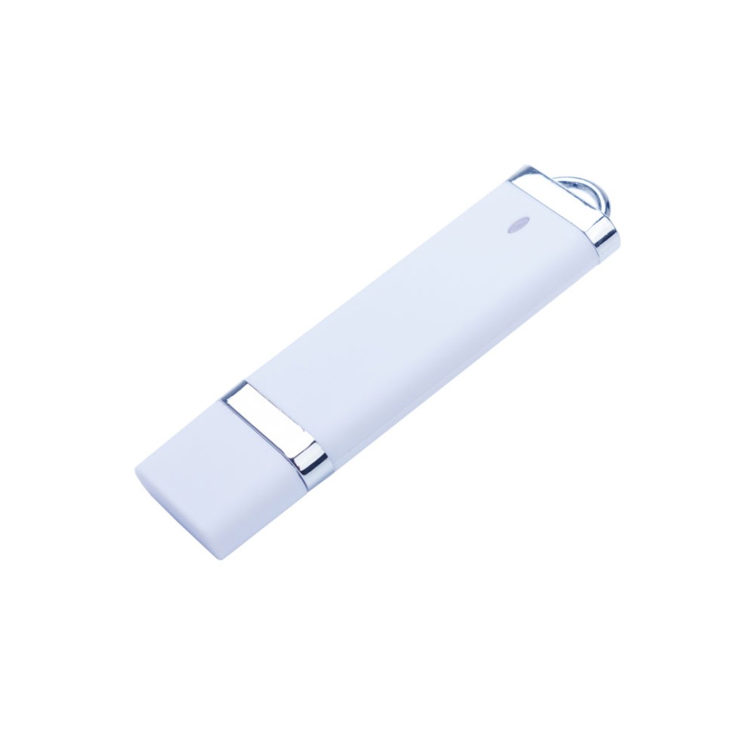 USB-флешка на 32 ГБ с покрытием soft-touch "Орландо",  белый