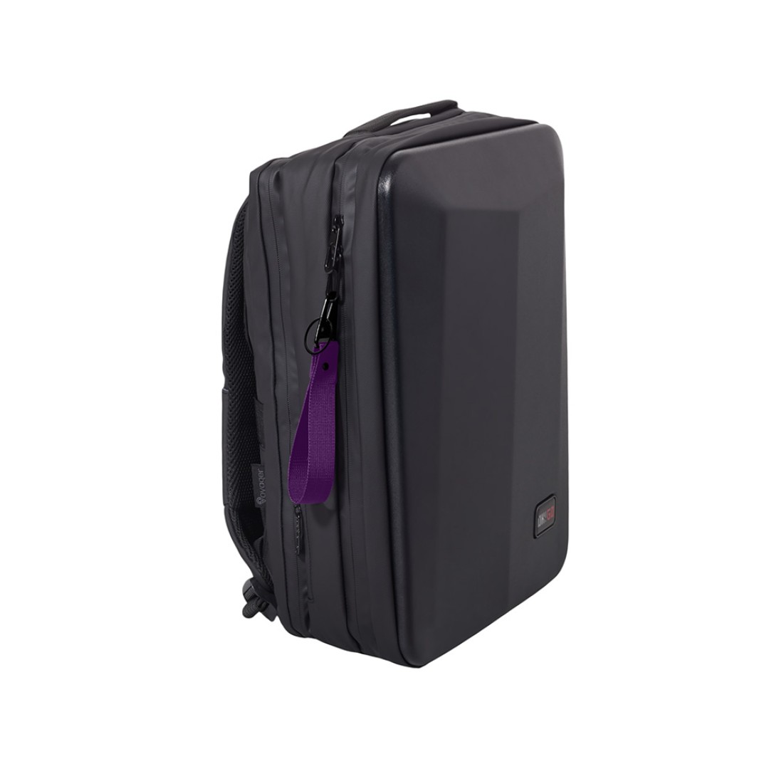 Ремувка "Force" с усиленным карабином, 2,5 см, фиолетовый/черный