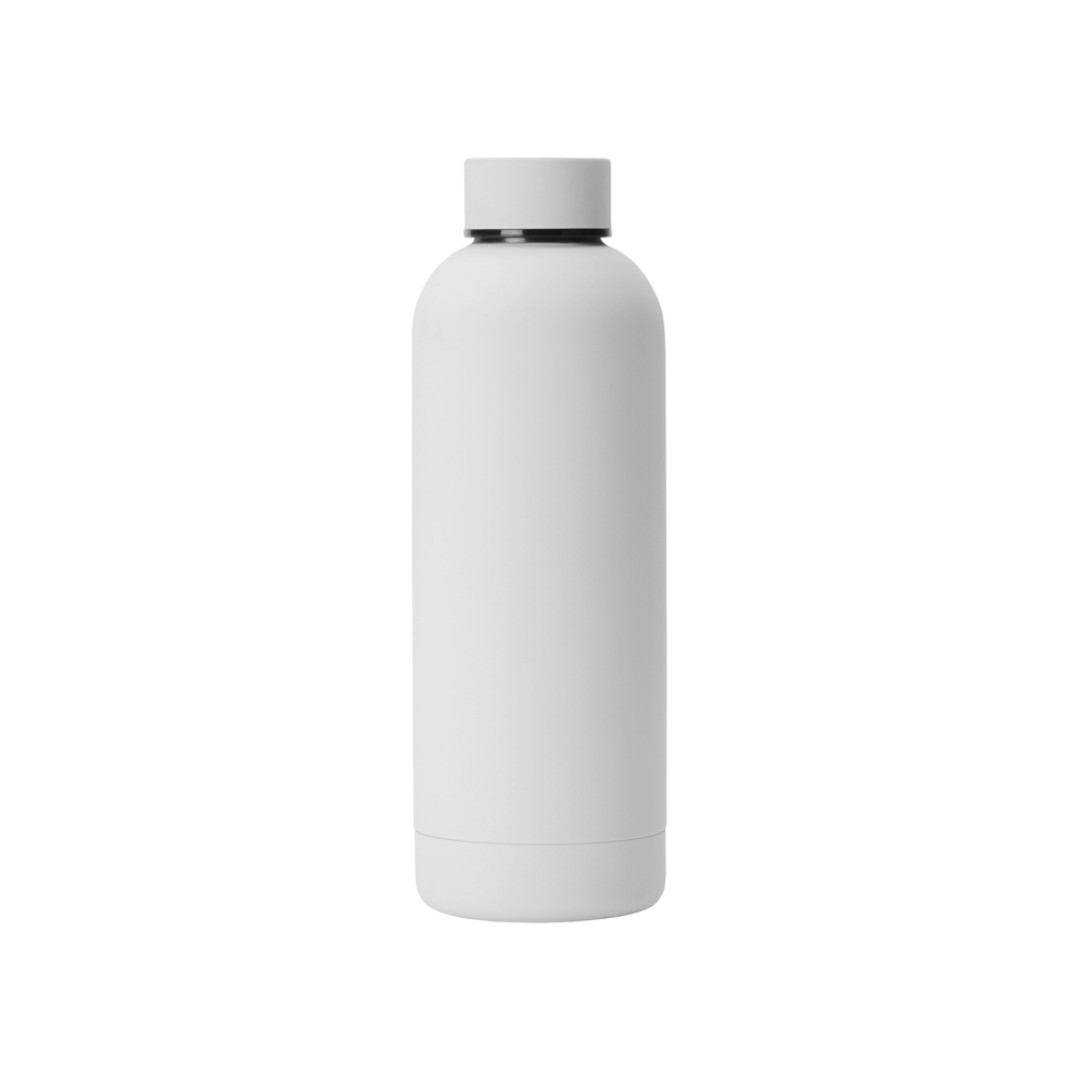 Вакуумная термобутылка "Cask" Waterline, soft touch, 500 мл, белый