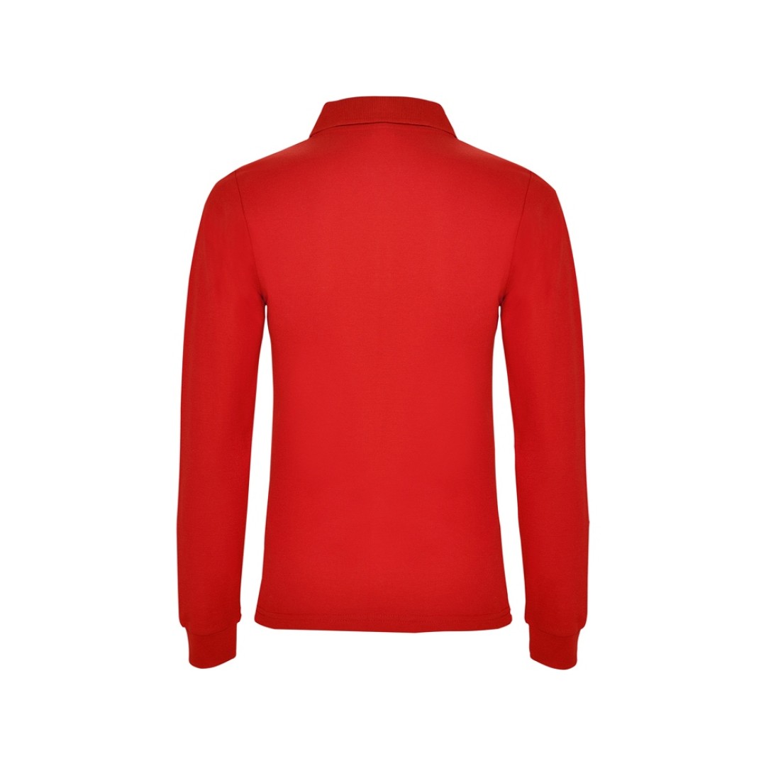 Рубашка поло "Estrella" женская с длинным рукавом, красный