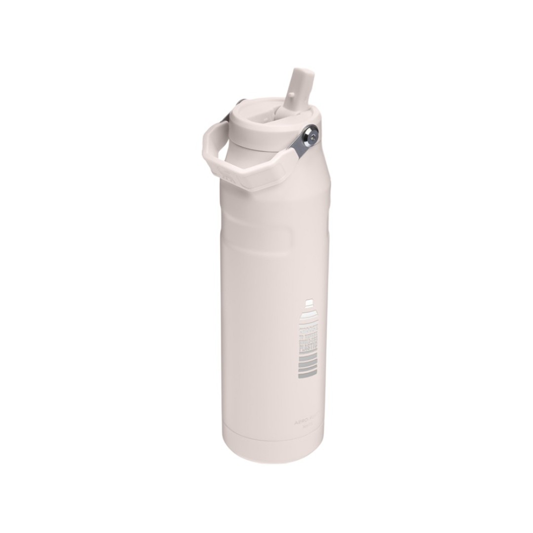 Бутылка для воды объемом 1,06 литра с откидной трубочкой Stanley IceFlow™ 2.0 - Light pink
