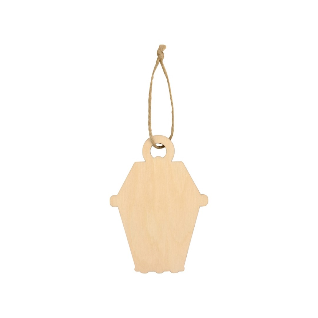Подвеска деревянная «Новогодний фонарик»