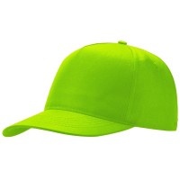 Бейсболка "Poly" 5-ти панельная 120 гр, зеленое яблоко