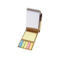 Flipper липкий блокнот с шариковой ручкой - Натуральный
