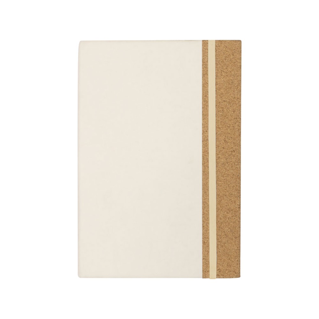 Блокнот из молочной бумаги и пробки A5 "Milky", натуральный