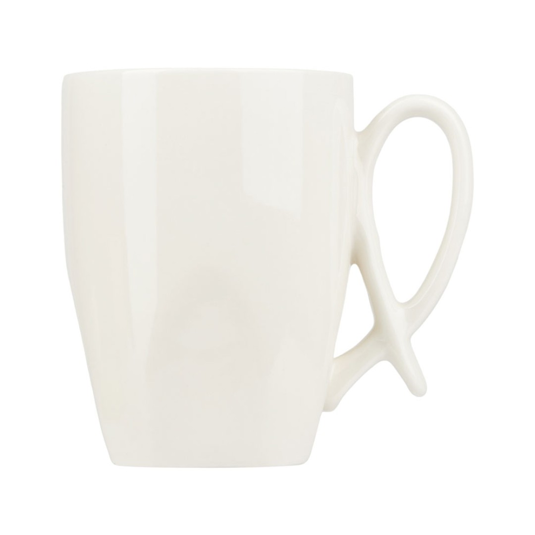 Чайная пара с бамбуковым блюдцем "Deny", белый (Р)