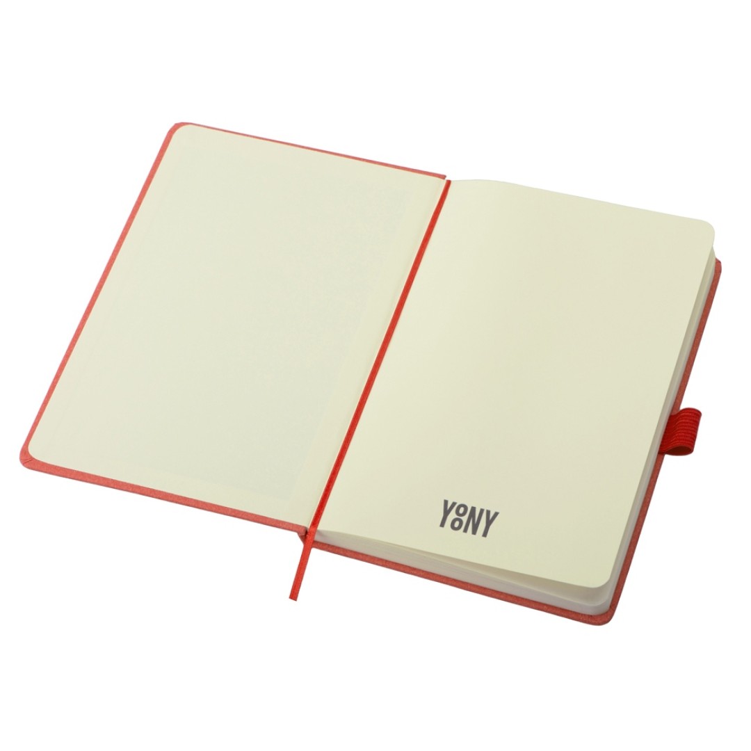 Блокнот А5 "Snow Hard" твердая обложка, 80 листов 70 гр/м2, красный
