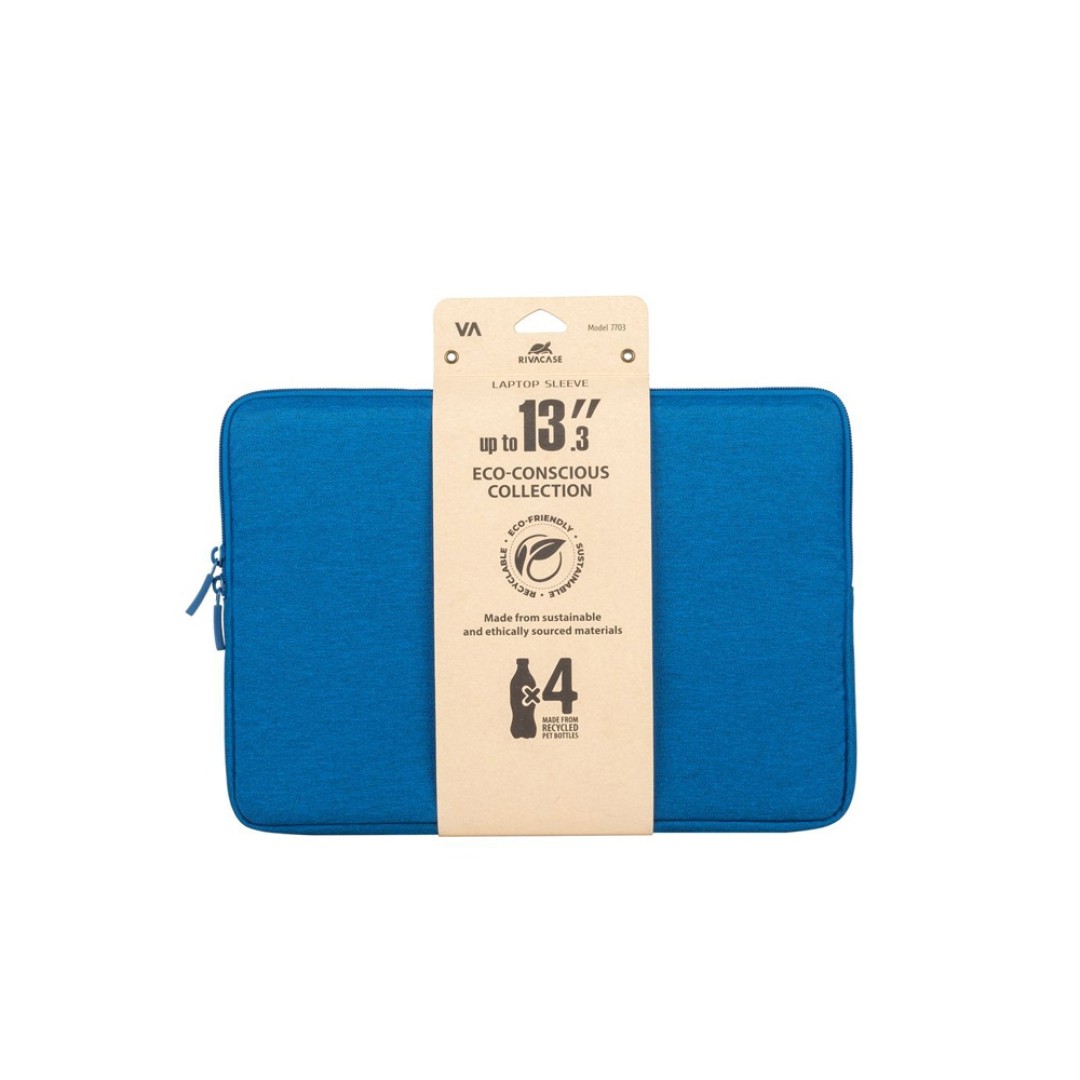 RIVACASE 7703 azure blue ECO чехол для ноутбука 13.3-14" / 12