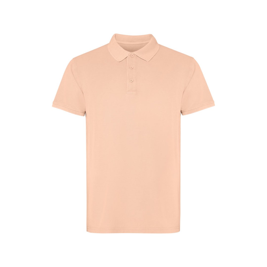 Рубашка поло «Cobain» унисекс, светло-абрикосовый выстиранный