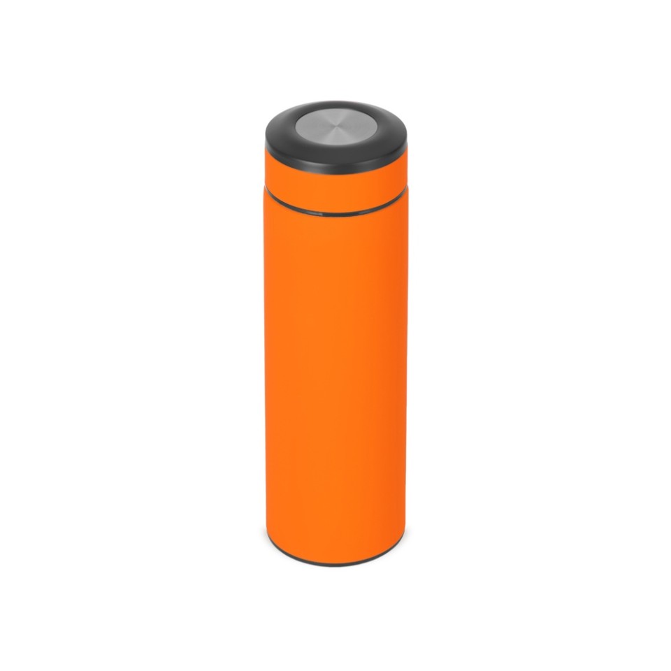 Вакуумный термос "Vacuum Flask C1", soft touch, 420мл, оранжевый