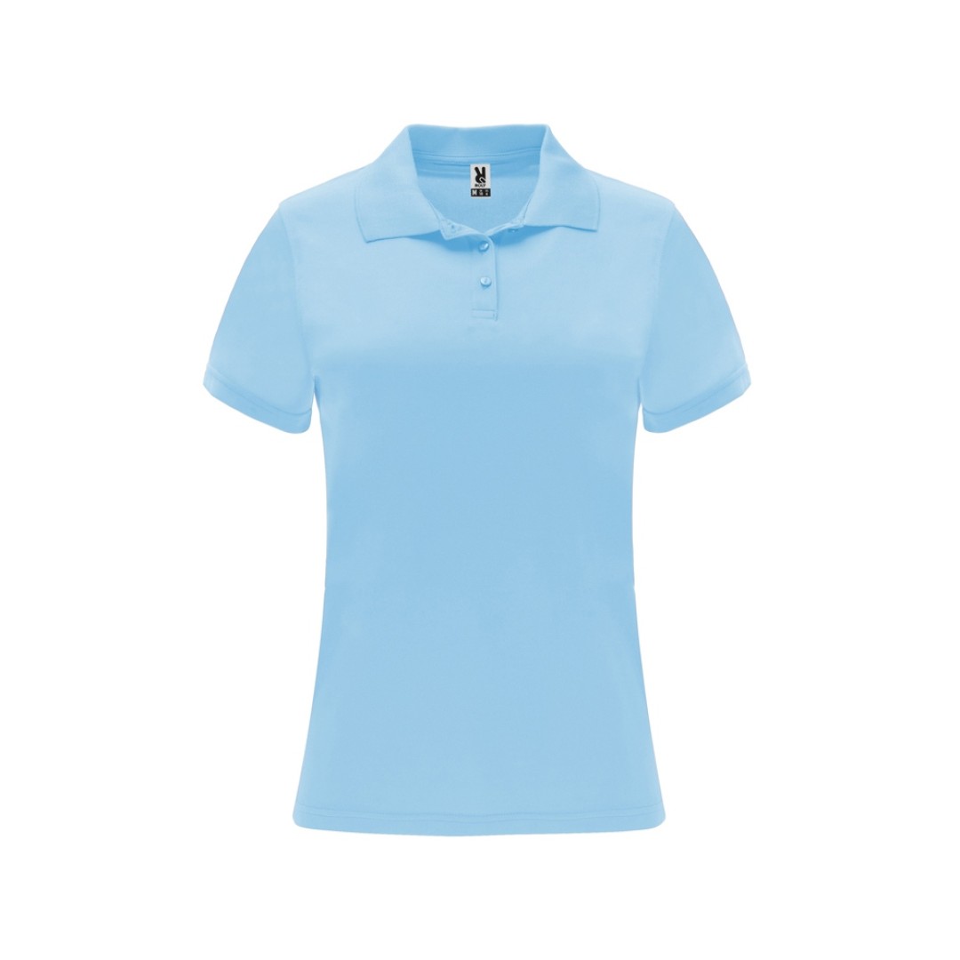 Рубашка поло женская "Monzha", небесно-голубой