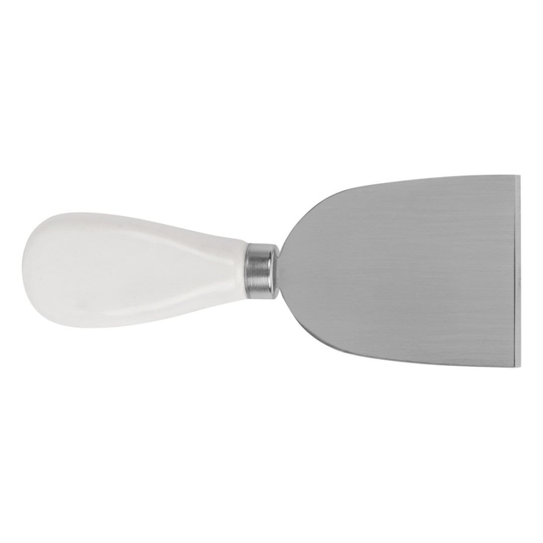 Набор для сыра Cheese Break: 2  ножа керамических на  деревянной подставке, керамическая доска