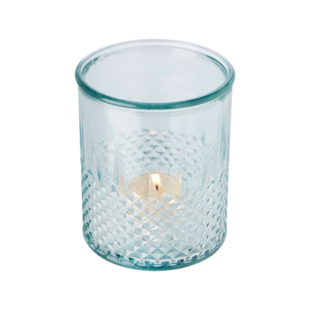 Подставка для чайной свечи из переработанного стекла Estrel, прозрачный