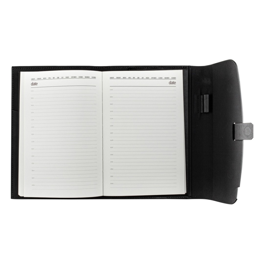 Ежедневник недатированный А5 "Senate" с магнитным клапаном, черный