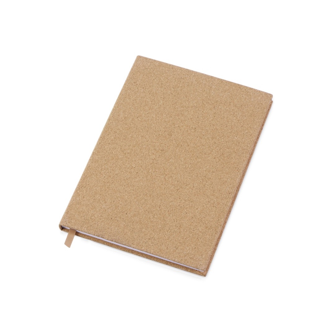 Блокнот из пробки А5 "Passiflora", твердая обложка, 80 листов 80 гр/м2 переработанной белой бумаги,