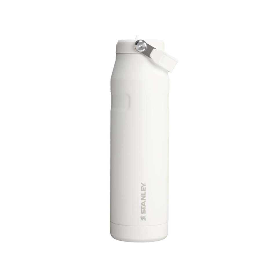 Бутылка для воды объемом 1,06 литра с откидной трубочкой Stanley IceFlow™ 2.0 - Frosted white