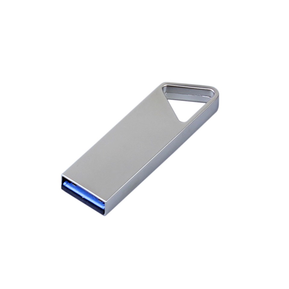 USB 2.0-флешка на 64 Гб с мини чипом, компактный дизайн, отверстие треугольной формы для цепочки