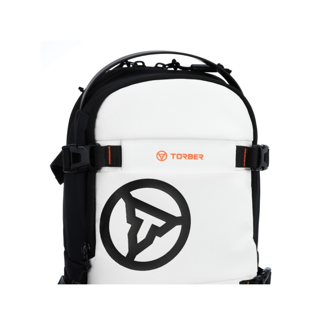 Рюкзак на одно плечо TORBER Xtreme, белый/чёрный, 20 х 8 х 31 см, 5л