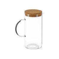 Стеклянный кувшин с крышкой из пробки "Fiz"