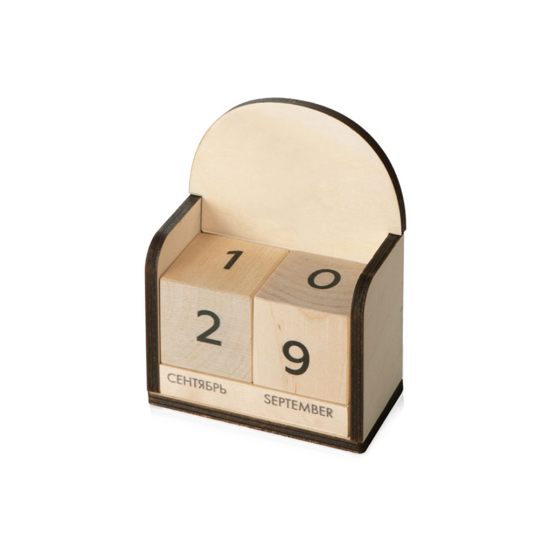 Настольный деревянный вечный календарь