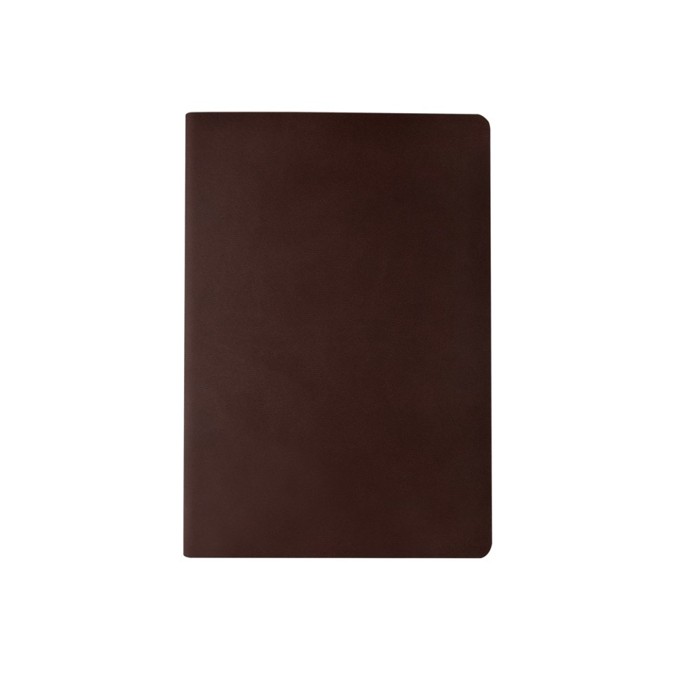 Бизнес тетрадь А5 "Megapolis flex" 60 л. soft touch клетка, коричневый