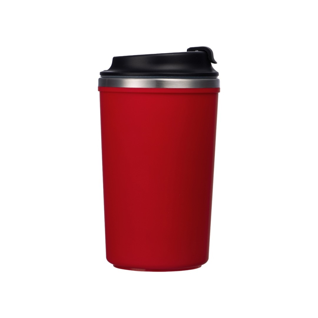 Герметичная термокружка на присоске "Kick", 350 мл, красный