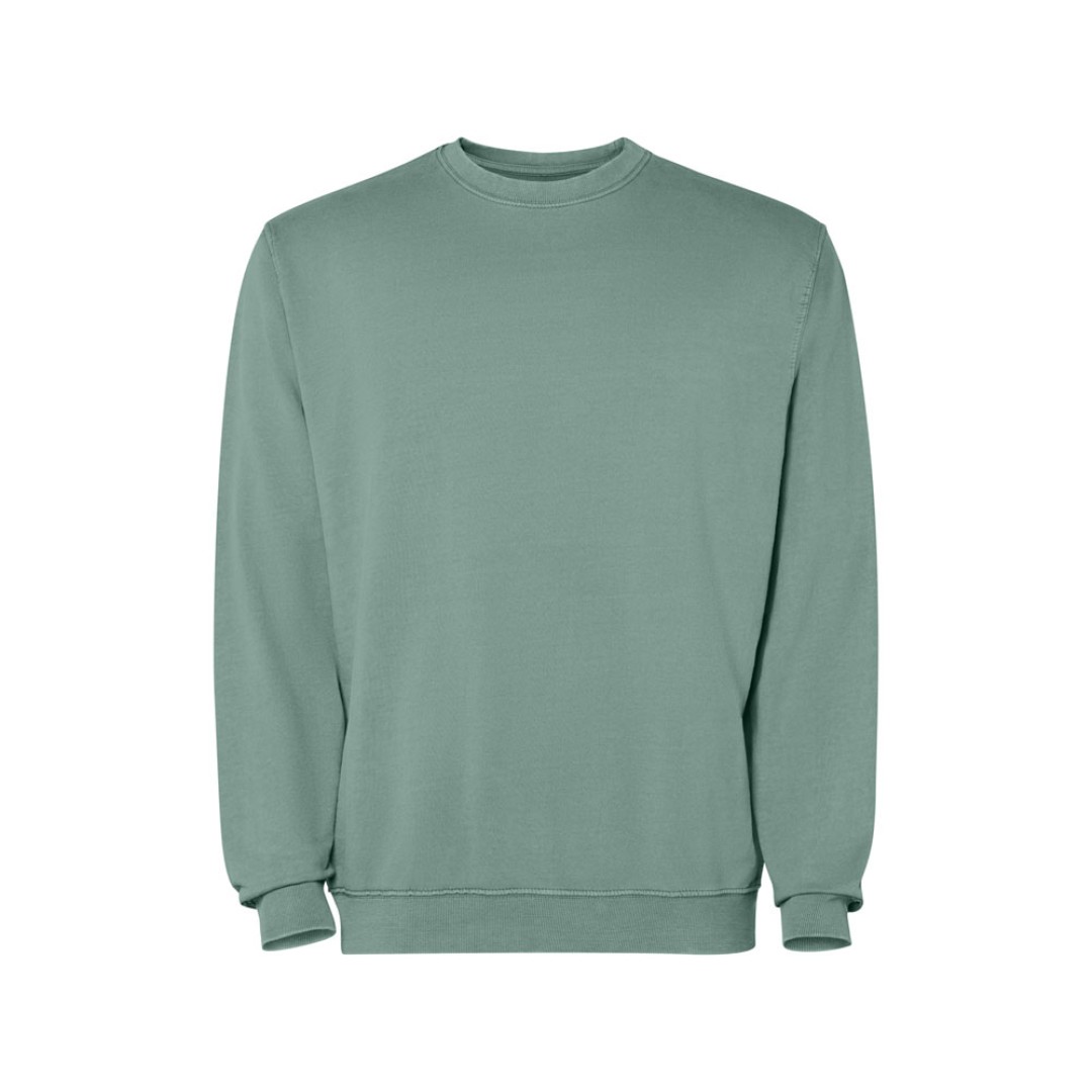 Свитшот «Jaya» унисекс, сине-зеленый выстиранный