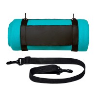 Плед «Нежность» с плечавым ремнем, светло-голубой