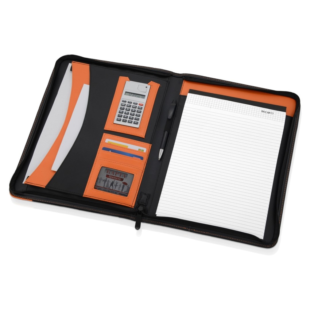 Папка для документов "Gabin", черный/оранжевый (Р)