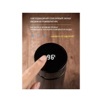 Термос с индикатором температуры LEMARK (Чёрный)