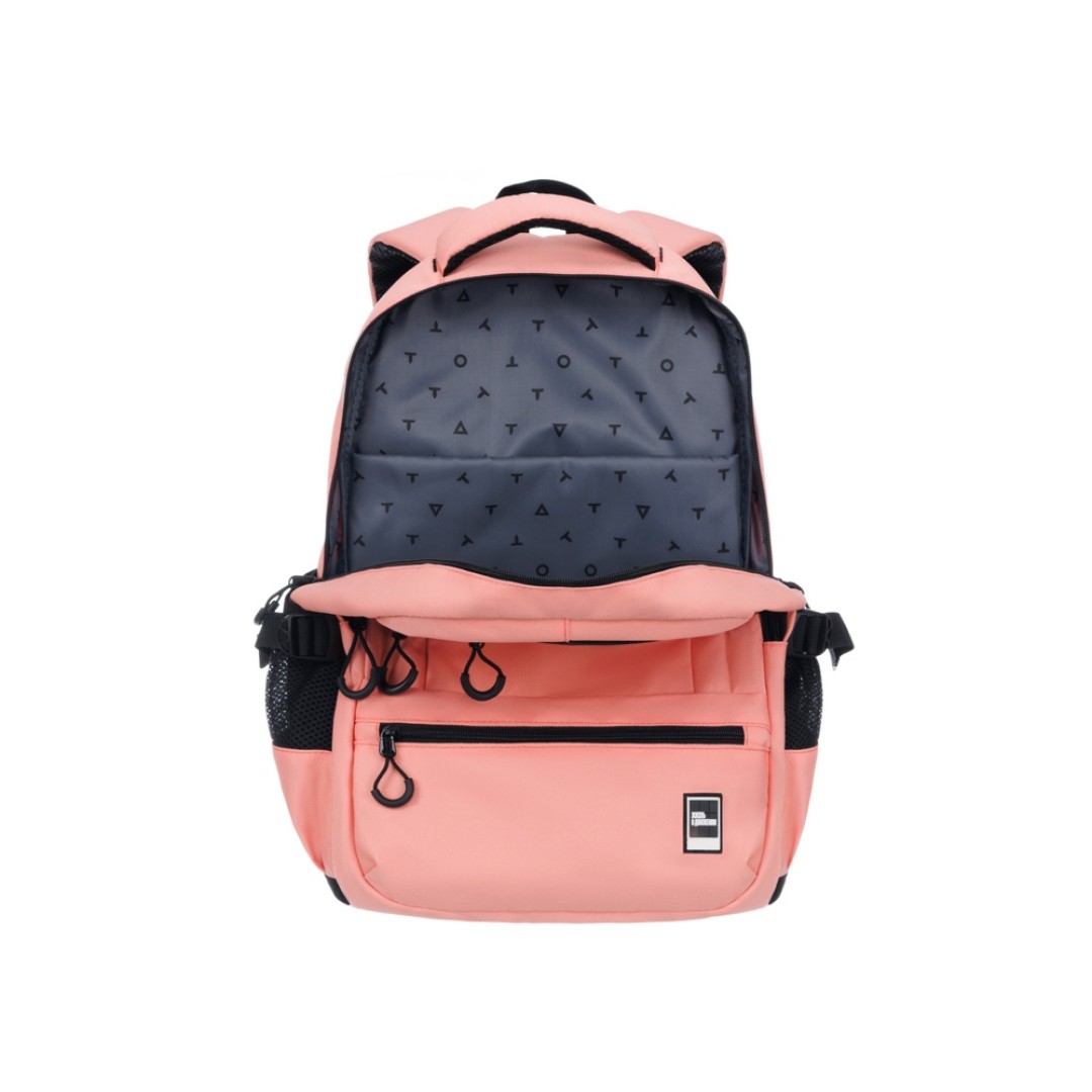 Рюкзак TORBER CLASS X, персиковый, 46 х 32 х 13 см + Мешок для сменной обуви в подарок!